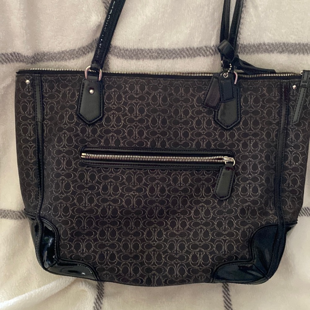 Black coach purse